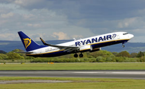 Ryanair Plane at Take-off