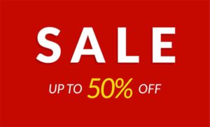 Sale – up to 50% off